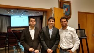 Da esquerda para Direita, Felipe Ruggeri e Rafael Watai, fundadores da Argonautica e Gabriel Paschoal Diretor Comercial da HidroMares